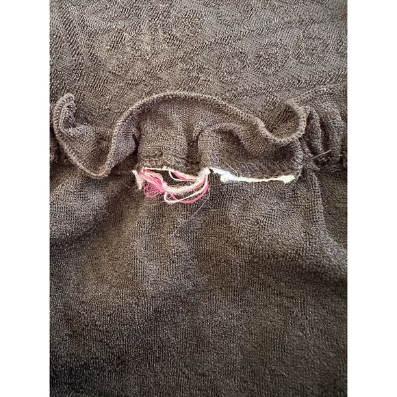 Black Lace Bell Sleeve Off-Shoulder Top Ruffled Neckline Goth Boho Blouse Size M - Picture 5 of 5